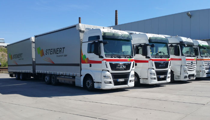 LKW-Flotte Steinert Transport